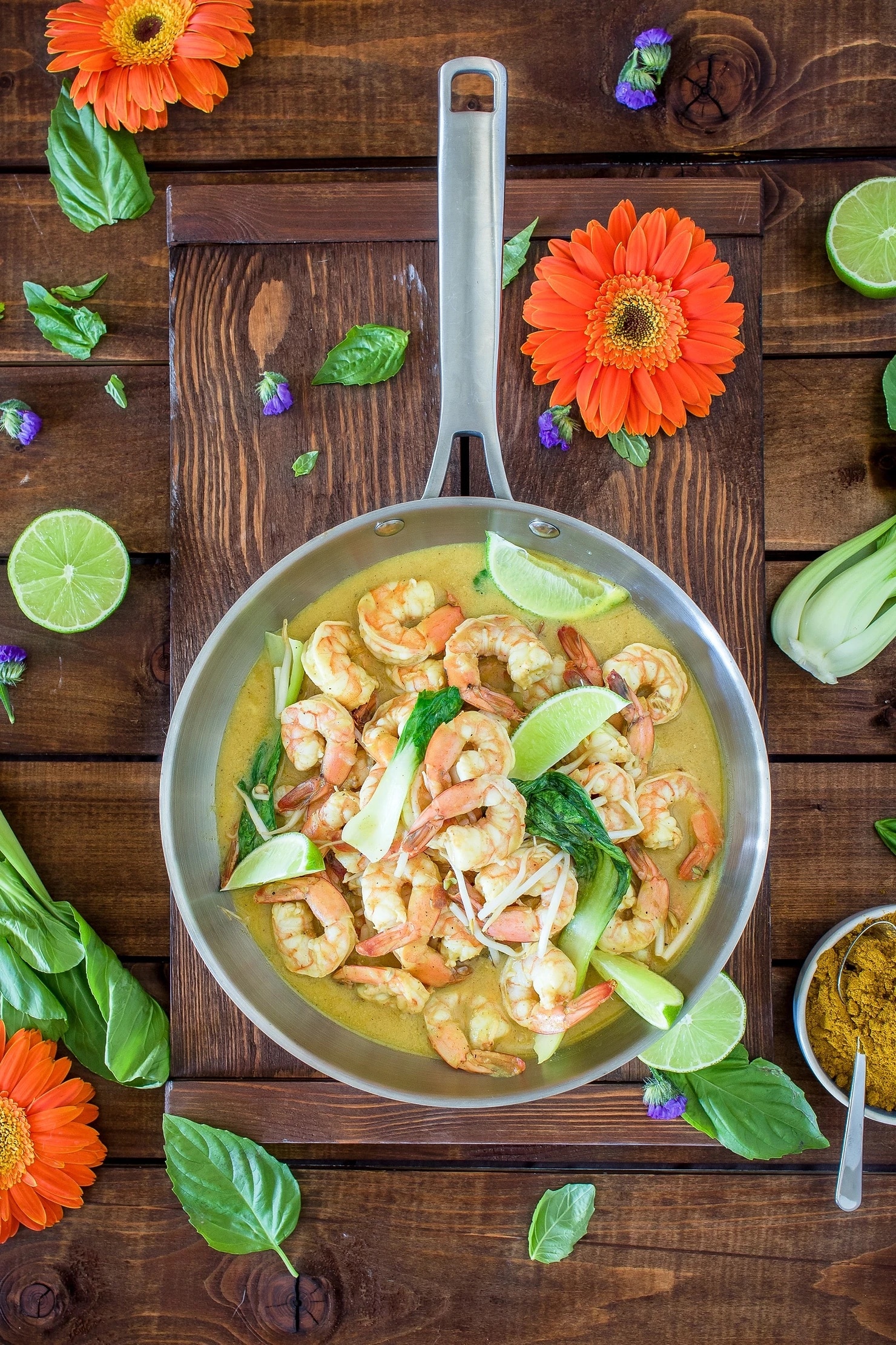 Quick Shrimp Kale Saute